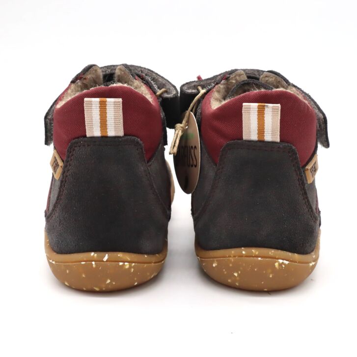 Develab BF Sneaker Lcs+Velcro Tex Burgundy 25