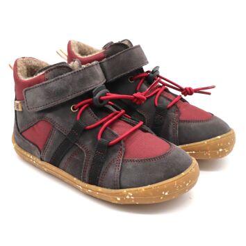 Develab BF Sneaker Lcs+Velcro Tex Burgundy 25