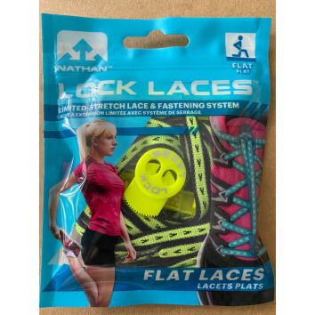 Lock Laces Original Flat Safety Yellow