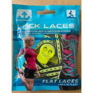 Lock Laces Original Flat Safety Yellow