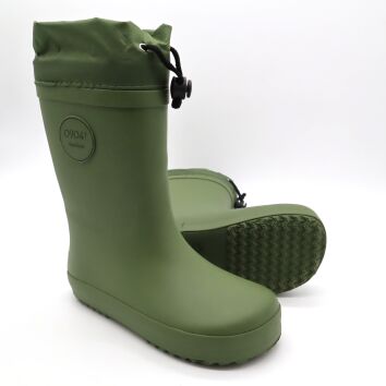0904! Gummistiefel Rubber Boots Winter Oliv 23