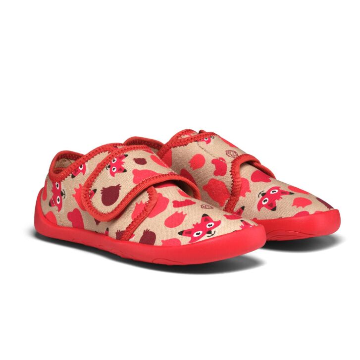 Affenzahn Hausschuh Baumwolle Movy Fuchs