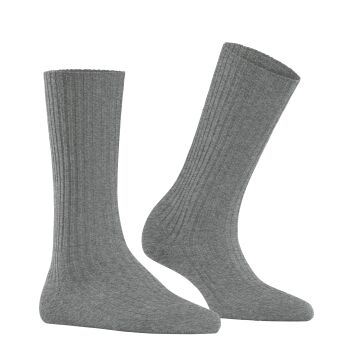FALKE Cosy Wool Boot Damen Bootsocken Light Grey