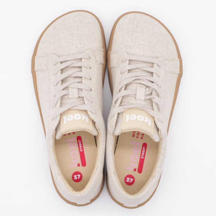 KOEL Barfußsneaker HAZEL CANVAS Beige