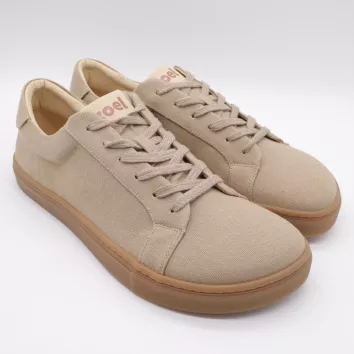 KOEL Barfuß Sneaker HENRY CANVAS Taupe