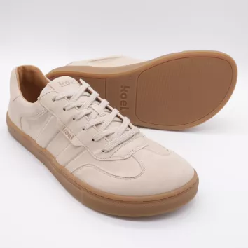 KOEL Barfuß Sneaker HUGH SUEDE Beige 46