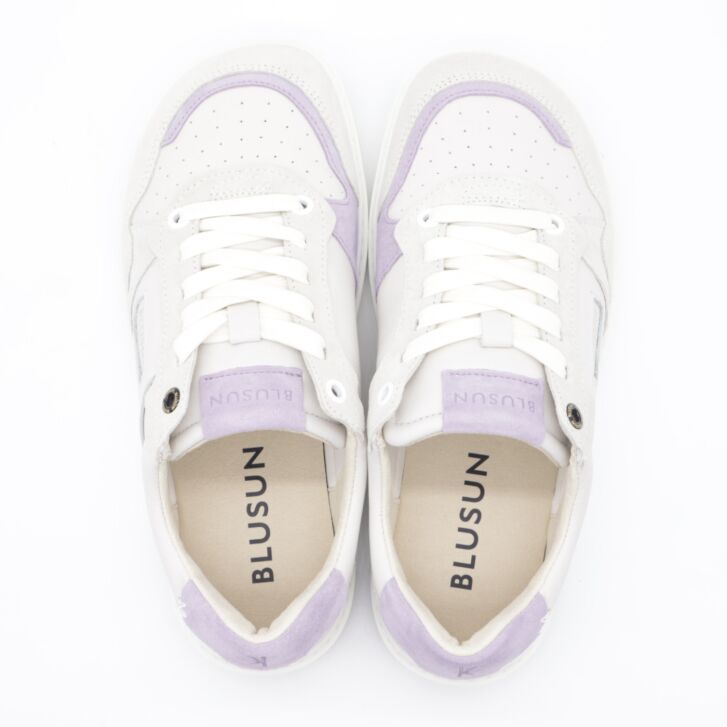 Blusun Damen Sneaker BLSN-600W+ Off White Lilac 40