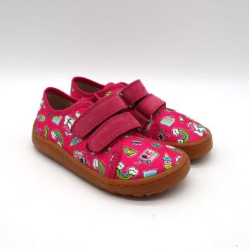 Froddo Hausschuh Canvas Fuxia+
