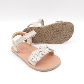 Froddo Barefoot Sandale FLEXY FLOWERS Gold Shine 31