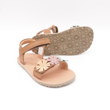 Froddo Barefoot Sandale FLEXY FLOWERS Brown+