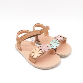 Froddo Barefoot Sandale FLEXY FLOWERS Brown+ 27
