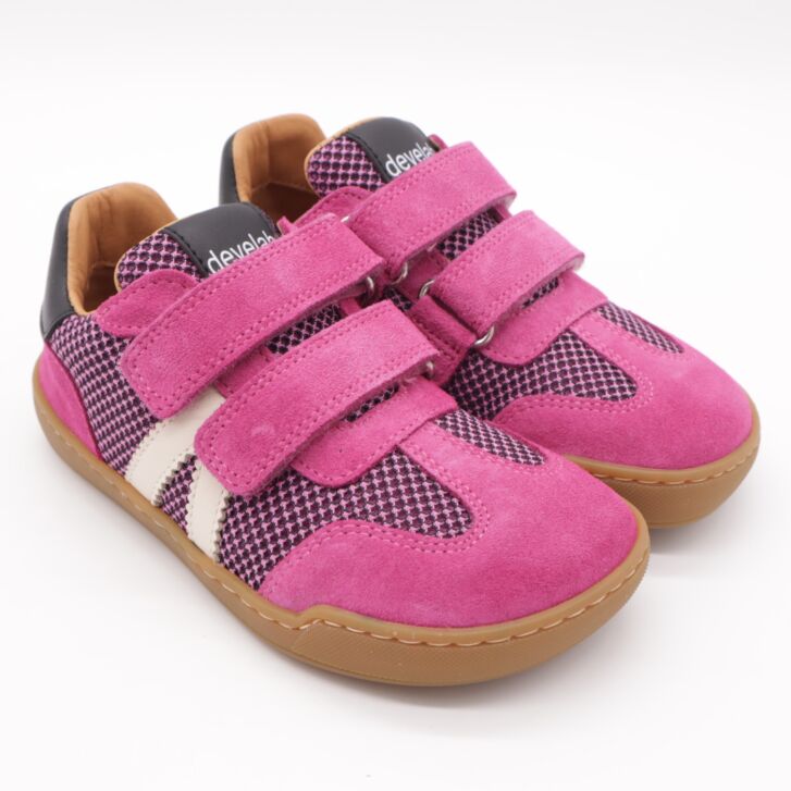 Develab BF Low Sneaker 2Velcro Fuchsia