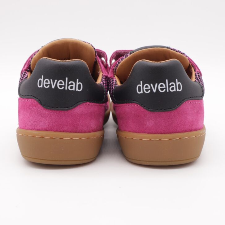 Develab BF Low Sneaker 2Velcro Fuchsia