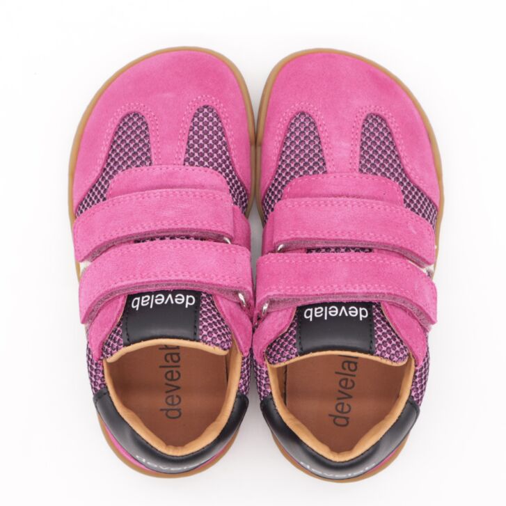 Develab BF Low Sneaker 2Velcro Fuchsia