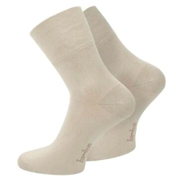 Zehenspiel Bambus-Socken Kurzschaft – 2 Paar, Beige