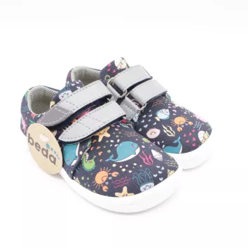BEDA Klettschuhe Textil SEA WORLD