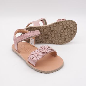 Froddo Barefoot Sandale FLEXY FLOWERS Pink Shine
