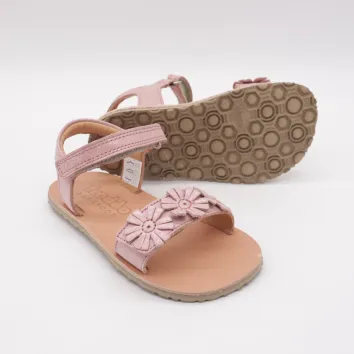 Froddo Barefoot Sandale FLEXY FLOWERS Pink Shine