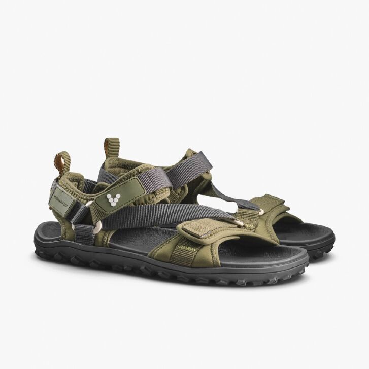 Vivobarefoot Tracker ORA Sandal Mens Dark Olive