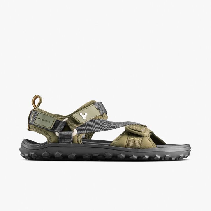 Vivobarefoot Tracker ORA Sandal Mens Dark Olive