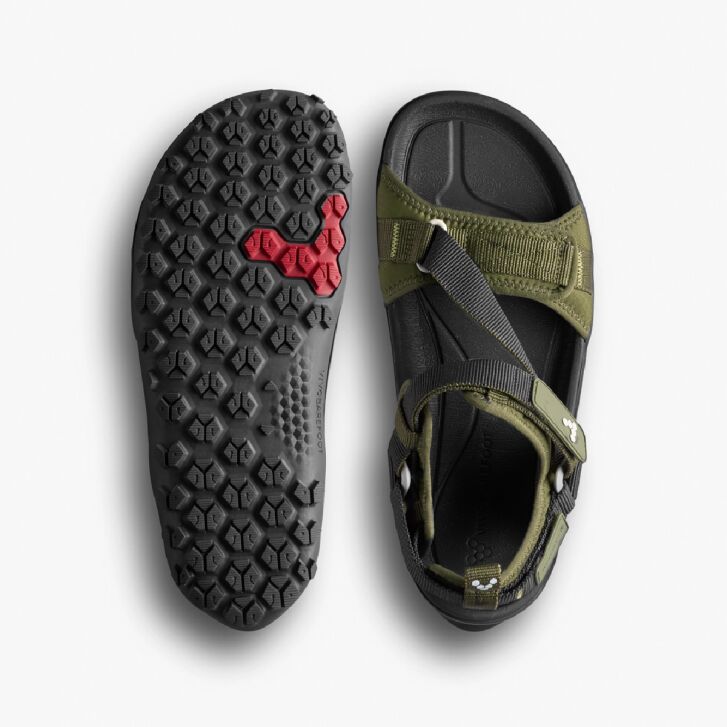 Vivobarefoot Tracker ORA Sandal Mens Dark Olive