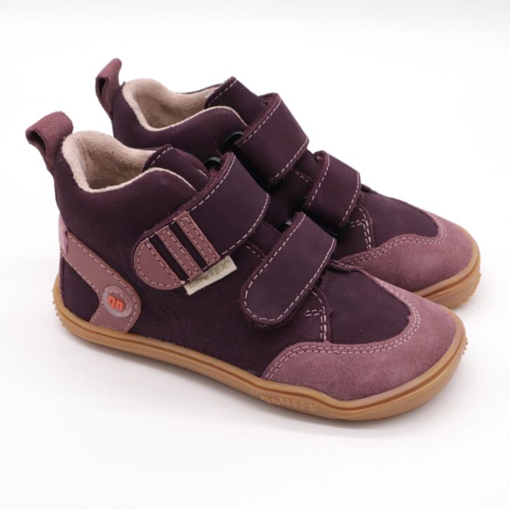 QNUFFS Barefoot Boots HASEL pflaume / sucre