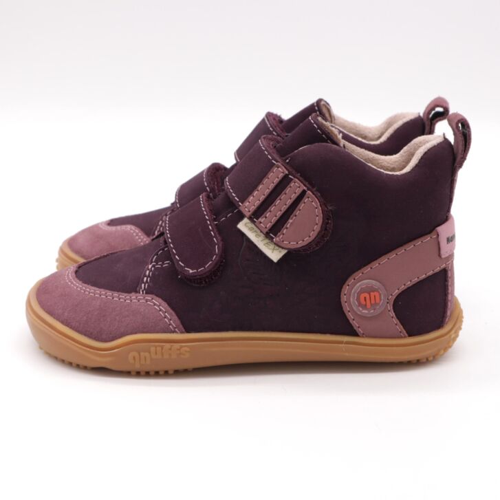QNUFFS Barefoot Boots HASEL pflaume / sucre