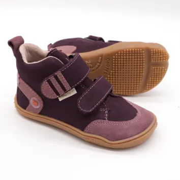 QNUFFS Barefoot Boots HASEL pflaume / sucre