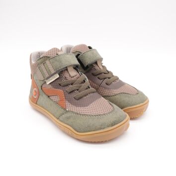 QNUFFS Barefoot Boots ULME oliv / rost