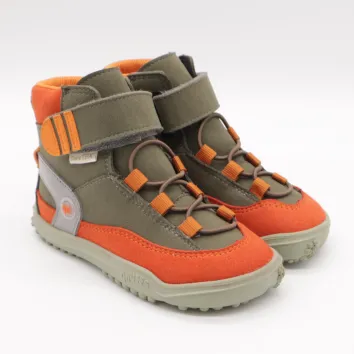 QNUFFS Barefoot Boots KIEFER orange/oliv