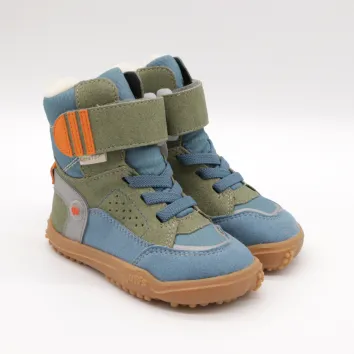 QNUFFS Barefoot Boots EICHE eukalyptus/denim