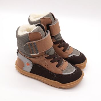 QNUFFS Barefoot Boots EICHE schoko/graphit