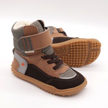 QNUFFS Barefoot Boots EICHE schoko/graphit